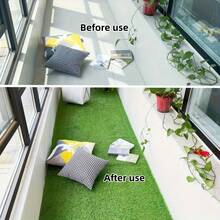 Thảm cỏ nhân tạo sang trọng, bền, chống tia UV, kích thước lớn, dễ chăm sóc, dùng trong nhà và ngoài trời, thân thiện với thú cưng, thích hợp cho lễ tốt nghiệp, vườn, ban công, hiên nhà, đám cưới, sân sau - Nhiều màu - Xem 9