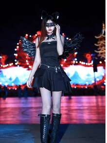 1pc Colorful Feather Angel Wings, Personalized Costume Prop For Adults, Suitable For Festivals, Performances, Cosplay,Halloween