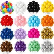 50/100 件简约婚礼装饰气球，5/10 英寸气球套装，适用于生日、婚礼、订婚、户外拍照、迎婴派对、农场、气球拱门、迎婴派对、单身派对、性别揭晓、圣诞节、DIY 装饰