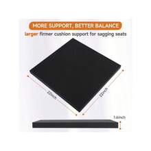 22 英寸 X 22 英寸沙发垫支撑，适用于下垂坐垫，40D 高密度泡沫沙发，沙发垫支撑，适用于下垂座椅，黑色 - 黑色 - 查看 6