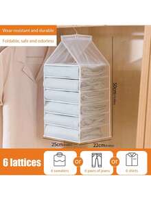 Bolsa de almacenamiento colgante de rejilla múltiple, organizador de armario plegable, estantería divisora para el hogar para pantalones, cajón, organizador de armario, bolsa acolchada para debajo de la cama, caja organizadora, bolsa contenedora de ropa para el hogar, dormitorio, organizador colgante para armario, organización y almacenamiento, contenedores de almacenamiento, organizador colgante para armario, dormitorio, artículos esenciales, para almacenamiento de ropa interior, sujetador, calcetín, pantalón, vaquero, camiseta, vestido