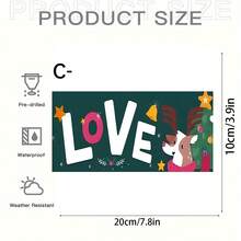 1 PIEZA Cuadro decorativo colgante de madera - Hermoso mural para el hogar, dormitorio y oficina, regalo ideal para seres queridos - Decoraciones navideñas/Regalos de Navidad/Decoraciones navideñas, Placa de pintura de panel única Colgantes para decoración de habitaciones - Ideas de regalo de decoración navideña vintage - Tablero de madera - rectangular - Ver 17