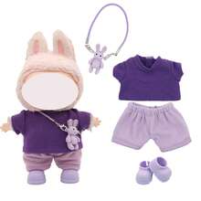 Juego de accesorios de llavero de muñeca ciega de 17 cm, que incluye zapatos, ropa, de colores de moda y lindos atuendos diarios (la muñeca y los zapatos no están incluidos) - Multicolor - Ver 10