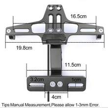 Soporte universal para placa de matrícula de motocicleta y 2 piezas de luces de señalización de giro para motocicleta, accesorios para motocross