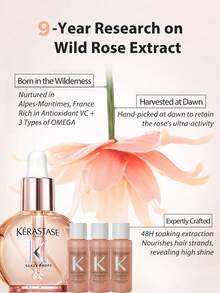 Kérastase Dầu dưỡng tóc Kerastase [Mini] Gloss Absolu Glaze Drops chống xù 15ml*3/45ml / Tinh dầu hoa hồng dại / Dầu nhẹ bóng mượt cho tóc dễ bị xù / Tóc bồng bềnh, bóng mượt & Hương thơm quyến rũ & Làm săn chắc biểu bì tóc & Dưỡng ẩm cho tóc mềm mượt / Cho mái tóc bóng mượt tối ưu mà không bị nặng. Không gây nhờn dính - 15ml*3/45ml - Xem 4