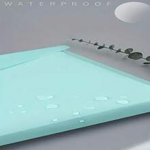 10pcs A4 Plastic File Bags, Thickened Transparent Snap Closure, Waterproof PP Material, Classic Style, Macaron Colors, Student Document Storage Pouches