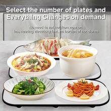 RAF Electric Heating Tray Food Insulation Plate, 10 Seconds Three-Dimensional Heating, Portable Smart Food Fast Heating Pad Electric Heating Tray, Electric Heating Tray, 2025 New Food Heating Pad, Graphite Heating Film Food Heater, Suitable For Parties, Heats Up In 10 Seconds, Portable Design Heating Pad,