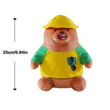 1pc We Bare Bears Plush Cartoon Character Soft Doll Autumn Outing Series Bear Great Gift For Birthday, Couple, Best Friends, Christmas, Holidays, Party, Cute - Multicolor - View 11