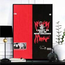 1/3 tấm áp phích nghệ thuật treo tường có khung tùy chọn ca sĩ S-Suicideboy, áp phích album nhạc rap hip hop cổ điển, ngôi sao nhạc, tranh vải canvas, nghệ thuật treo tường cho phòng khách, trang trí quán bar tại nhà - Nhiều màu - Xem 56