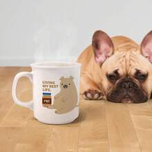 Genuine Fred SAY ANYTHING MUG, DRAGGIN, 16 Ounce Ceramic Mug, White, Dishwasher - Sống cuộc sống tốt nhất của tôi - Xem 3