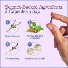 MENO Vitamins For Menopause, 30 Servings (Pack Of 1) - Menopause Supplements For Women With Black Cohosh & Ashwagandha KSM-66 - Helps Alleviate Hot Flashes, Night Sweats, & Mood Swings - 1 chai - Xem 3