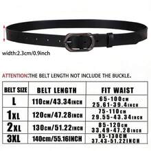 1pc Plus Size Women's Casual Waist Belt, Classic Pin Buckle Waistband Suitable For Daily Casual, College, Work Commute, Back To School Season, L To 3XL, Ideal Gift - A2 - View 6