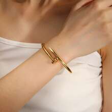 3 قطع/1 قطعة سوار من الفولاذ المقاوم للصدأ المطلي بالذهب عيار 18 قيراط مرصع بالراين ذو أربع أوراق البرسيم، مناسب للحفلات/الاستخدام اليومي/حفلات الزفاف/هدايا عيد الميلاد/هدايا عيد الحب.