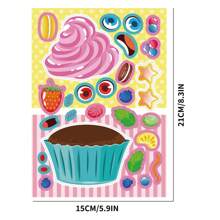 8/16 Pcs Dessert & Ice Cream Pattern Sticker Set For DIY Decorations, Party Favors, Birthday Gifts, Craft Projects, Scrapbook