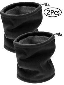 2/1pc Winter Ski Mask Men And Women Warm Versatile Polar Fleece Neck Gaiter Neck Warmer Face Mask Beanie Hat Thermal Snowboarding Ski Wear - Multicolor - View 10