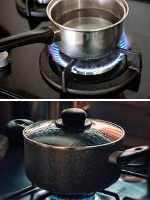 1Pc/2Pcs Multifunctional Stainless Steel Gas Stove Stand,Gas Ring Reducer,Flat Pot Wire Rack Support Stand,Trivet Bracket Holder,Milk Pot Rack, Small Teapot Rack, Coffee Cup Rack,For Small Pans,Kitchen,Cooking Pots,Makers,Wok Rings Turkish,Coffee Pot ,Moka Pots ,Small Sauce Pan ,Hob Stove Tops,Cooker Espresso Maker,Kitchen Accessories - Multicolor - View 5