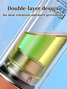 زجاجة مياه محمولة، كوب زجاجي مزدوج الجدران معزول، إبريق شاي مزدوج الجدران معزول، خيار هدية مثالي. قابل لإعادة الاستخدام ومزود بمصفاة شاي لتصفية أوراق الشاي، مصنوع من زجاج شفاف سميك عالي الجودة. مناسب للمناسبات التجارية والمنزل والسيارة أو الاستخدام في الأماكن الخارجية. سواء للمشروبات الساخنة أو الباردة - القهوة أو الحليب أو الشاي - هذا الكوب الزجاجي مريح للغاية.