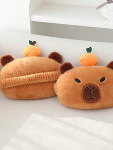 圣诞装饰 1 件水豚形防水汽车枕头，带可爱脸，卡通汽车头枕，安全带肩套，毛绒玩具纸巾盒套用于汽车装饰，水豚，水豚，汽车枕头，水豚，水豚，水豚物品 - 彩色 - 查看 7