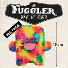 Spin Master Big Fugg 系列搞笑丑陋怪物，17 英寸大型毛绒玩具，另类毛绒娃娃，类似人类的牙齿，大而负责，有趣的娃娃，是送给孩子和收藏家生日圣诞节的完美礼物 - 黃色和粉紅色 - 查看 10
