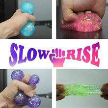 1/2/3/5个慢回弹软方冰块，适合成人，也可作为压力球、挤压球、减压块、感官玩具使用，冰爽光滑，生日礼物、派对小礼物、皮纳塔填充物、礼盒填充物 - 彩色 - 查看 8