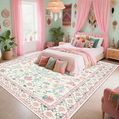 Modern Abstract Rug, Large Mat, Contemporary Decorative Rugs For Living Room, Series Bedroom Interior, Entrance Dining Room Office Throwing Mat Floor Washable
