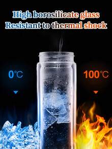 زجاجة مياه محمولة، كوب زجاجي مزدوج الجدران معزول، إبريق شاي مزدوج الجدران معزول، خيار هدية مثالي. قابل لإعادة الاستخدام ومزود بمصفاة شاي لتصفية أوراق الشاي، مصنوع من زجاج شفاف سميك عالي الجودة. مناسب للمناسبات التجارية والمنزل والسيارة أو الاستخدام في الأماكن الخارجية. سواء للمشروبات الساخنة أو الباردة - القهوة أو الحليب أو الشاي - هذا الكوب الزجاجي مريح للغاية.