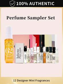 Sephora Perfume Sampler Set 12 Designer Mini Fragrances Discovery Kit Travel Size -Sol De Janeiro Brazilian Crush Cheirosa '62 Bum Bum Hair & Body Fragrance, Perfume Mist (30ml/1 Fl.Oz)(Carolina,,Jo Malone,Valentino,My Way,The 7 Virtues,Juliette-Has-A-Gun,Dolce & Gabbana,Clean Reserve,Kilian) - 多樣化香型 - 查看 1