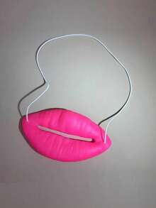 1pc Funny Pink Lip Prop, Sexy Sausage Mouth, Adult Party Gag Gift, Creative Surprise Gift For Friends And Family, Suitable For Parties, Birthdays, Christmas And Other Occasions - Multicolor - View 3