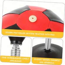 A Set Of Adsorption-Fixed Desktop Punching Balls, Made Of High-Quality PU Material And Featuring High-Intensity Rebound Springs, Is Designed For Stress Relief And Pressure Release. It Serves As A Small Office Desk Decoration And A Compactly Designed Family Interactive Toy. It Makes A Great Gift For Fathers On Halloween And Christmas. - 1 chiếc - Đen và đỏ - Có bơm - Xem 5