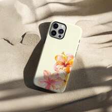Tropical Floral Flower Phone Case Cute Hibiscus Phone Case Summer Hawaiian Girly Aesthetic Compatible With IPhone 16 15 14 13 12 11 Pro Max