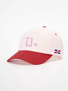 1pc Women's Dominican Trucker Hat With RD Letter Embroidery, Baseball Cap, Streetwear Fashion, Casual, Suitable For Spring, Autumn, Travel, Beach Vacation - Multicolor - View 6