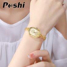1pc Casual Fashion Bracelet Strap Women's Quartz Watch, Minimalist Luxury