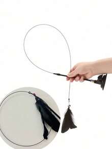 Đồ chơi gặm cho mèo siêu vui nhộn, trang trí lông vũ nhiều màu sắc, đồ chơi giải phóng năng lượng cho mèo, đồ chơi nhai có đồng hồ và giác hút, đồ dùng tương tác cho mèo, thích hợp để dán trên gạch và kính!!! Trước khi sử dụng, hãy đảm bảo làm sạch bề mặt giác hút và bề mặt nhẵn để thấm hút!!! - Nhiều màu - Xem 5