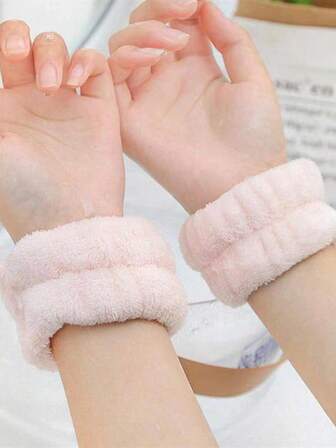 2 件腕带，吸水腕带，用于洗脸、擦汗、防潮