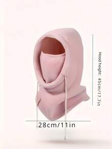 Unisex Fleece Balaclava Hat, Lightweight Sun Protection Cycling Cap, Winter Ear & Neck Warmer Hat With Thermal Lining, Ski Mask, Polyester Knit Full Head & Neck Warmer, Suitable For Both Men And Women - Multicolor - View 6