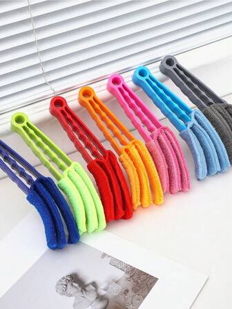 1 Pc/ 5 Pcs Detachable Venetian Blind Cleaning Brush In Random Color, Suitable For Cleaning Corners And Gaps, Cleaning Car Air Conditioning Gaps, Fan Cleaning, Etc. The Soft Material Will Not Damage The Car. It Can Be Used For Both Cars And Homes.