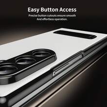 VIETAO Compatible With Samsung Galaxy Z Fold 7 6 5 4 Magnetic Flip Folding Case, Multi-Angle Bracket, High Classy Luxurious Business Leather, Full Body Hinge Protective Slim Cover