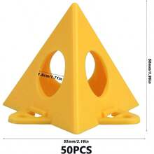 40pcs Painters Pyramids Stands, Paint Stands, Painting Cabinet Doors - Yellow-50pcs - View 3