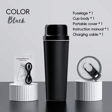 1500 mAh*2 Akumulatorowy blender sokowirówkowy 650 ml, zawiera 1 jednostkę główną, 1 pokrywkę na kubek, 1 kubek, dużą pojemność, wielofunkcyjny sokowirówka do owoców, mini blender, łatwy do czyszczenia, do przygotowywania koktajli mlecznych, smoothie, soków, idealny do domu i podróży