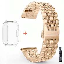 Ốp lưng TPU + Dây đeo bằng thép không gỉ cho đồng hồ thông minh Redmi Watch 5 Lite Vỏ mềm Vòng đeo tay bằng kim loại cho Redmi Watch 5 Active/Lite - dành cho Redmi Watch 5Lite - Xem 13