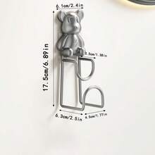 1 Gancho plegable para colgar en la pared, resistente a la oxidación - Sin necesidad de taladro, ahorra espacio, estante orgánico para toallas, cestas, etc. en el baño, diseño de almacenamiento moderno para el baño, gancho práctico