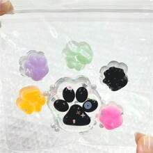 2025年新品 - 爆红网络的夜光5+1猫爪挤压玩具，透明迷你猫爪，柔软舒缓压力，生日、节日、万圣节、圣诞节的完美礼物 - 彩色 - 查看 12