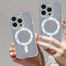 Nueva funda magnética transparente para phone 16/15/14/13/12/11 Pro Plus con diseño dibujado a mano. Compatible con phone 16/15/14/13/12/11 Pro Plus. Resistente, con transparencia híbrida y unisex. - Colores mixtos 1 - Ver 8