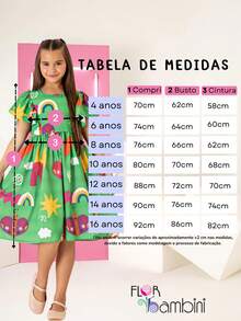 Young Girls Dresses - Green - View 2