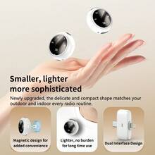 Nouveau Mic Mini (2 TX + 1 RX + Étui de Recharge), Microphone Sans Fil Lavalier Pour Iph Ipad Série Android Galaxy, Ultra-Léger, Audio Riche en Détails, Micro-Cravate Anti-Bruit IA 75mAh Batterie 6H Temps de Fonctionnement Pour Enregistrement Vidéo Interview Live Vlog Streaming-Rose - Multicolore - Voir 7