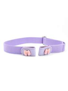 Press Buckle Style Slouchy Belt, Girls Versatile Jeans Belt, Invisible No-Trace Elastic Stretch Belt, Adjustable Length