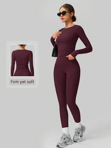 NcmRyu 1 套女式弹力紧身骑行服、舞蹈服、健身服、瑜伽运动服