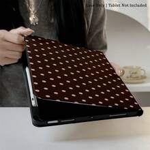 1 件浅粉色波尔卡圆点 - 复古简约保护性对开式桌面保护套 - 非常适合大胆时尚风格的爱好者，带笔架，兼容 iPad 10.9/10.2/ Air 5th Gen/Pro11/10th/9.7/Air 2/iPad（7th Gen）/ iPad（8th Gen）/ iPad Air 4/5/iPad Pro 11/iPad 10th 代 10.9 英寸 2022 智能保护套/iPad Air 13(M3 2025)/iPad Air 11(M3 2025)/iPad Air 11(M3 2025)/iPad 11(A16 2025)/Galaxy Tab S10+/S9/A9，自动睡眠/唤醒功能 - 彩色 - 查看 10