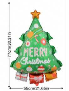 4pcs Halloween/Christmas Themed Balloons - Yellow Giraffe, Green Christmas Tree, Red Santa Claus, White Snowman, Made Of PET Material To Create Festive Atmosphere, Suitable For Indoor Or Outdoor Decoration In Winter