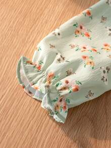 3 件套女婴春秋装，长袖上衣、裙子和头带